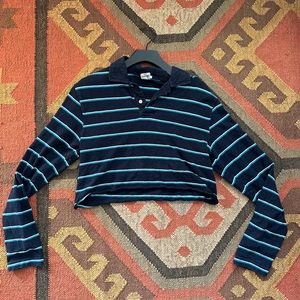 Old Navy Vintage Git Cropped Collared Shirt